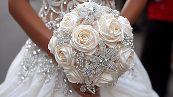Elegant Bridal Bouquet, wedding bouquet, wedding, bouquet, floral HD wallpaper
