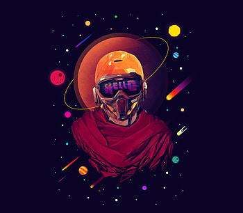 Star-Lord, marvel, superhero, minimal art HD wallpaper
