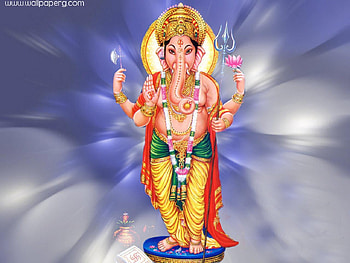 Vinayagar For Mobile - Lord Ganesha Standing HD wallpaper