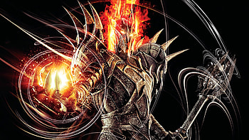 Lord of the Rings, Warrior magic, Sauron armor, Helmet games HD wallpaper