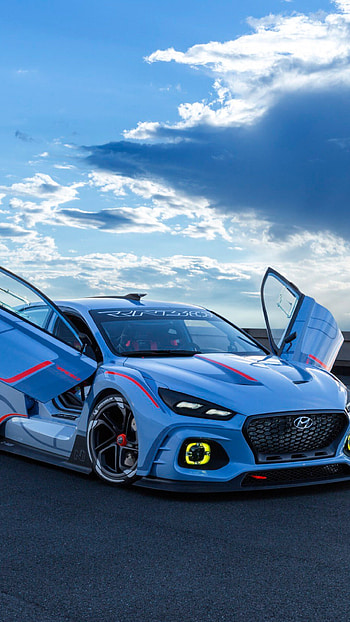 2016 Hyundai RN30 Concept Car, High-definition , Futuristic design, Cutting-edge HD phone wallpaper