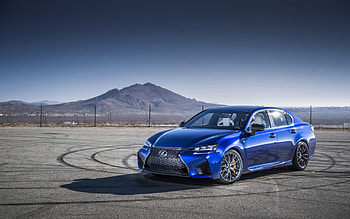 lexus gs f, blue, lexus, car, sedan HD wallpaper