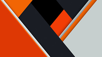 Orange Black Material Design , abstract, material, design, artist, artwork, digital-art HD wallpaper