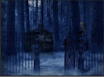 Darkness Peering, night, fog, burial chambers, gates, darkness HD wallpaper