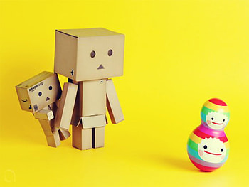 Danbo art terrified, danbo, cute, funny, art terrified HD wallpaper