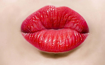 Miscellanea, Miscellaneous, Girl, Kiss, Lips, Pomade HD wallpaper
