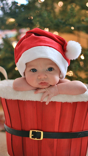 Cute Christmas, Little Baby HD phone wallpaper