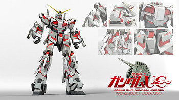 Gundam Unicorn HD wallpaper