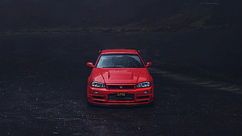 Red Nissan Pdb R34 Gtr , nissan-gtr, nissan, cars, behance HD wallpaper