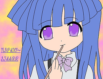 rika-chan~nipah~, rika, nipah, higurashi no naku koro ni, drawing HD wallpaper