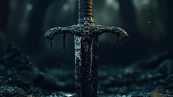 — The Cursed Blade of Shadowwood, fantasy, sword HD wallpaper