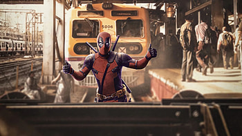 Deadpool Train, deadpool, superheroes, artist, artwork, digital-art HD wallpaper