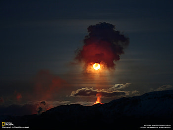 Red Sunset, nature, dark, sunset, red HD wallpaper