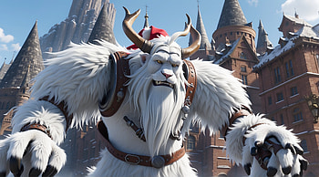 Yeti Warrior, yeti, artistic HD wallpaper