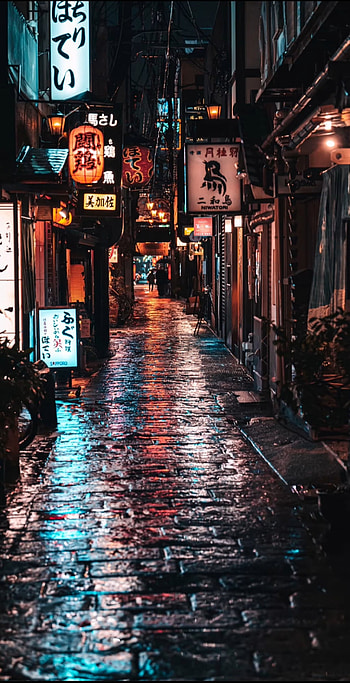 Japan street 03, road_surface, light HD phone wallpaper
