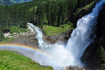 KRIMMLER WATERFALLS AUSTRIA, waterfalls, wasserfaelle, krimml, austria HD wallpaper