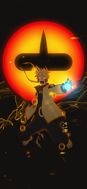 naruto, kurama, bijuu, rasengan, konoha, shippuden HD phone wallpaper