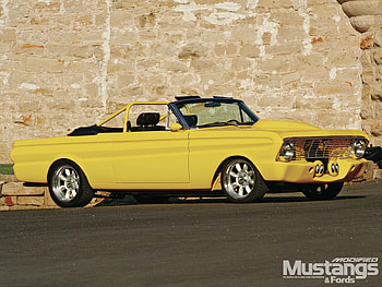 A Car Nut’s Convertible, ford, 64, classic, yellow HD wallpaper