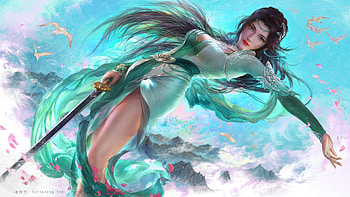 Yun Yun, Yun, girl, art, fantasy HD wallpaper