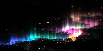 Colorful lights, dark, art HD wallpaper