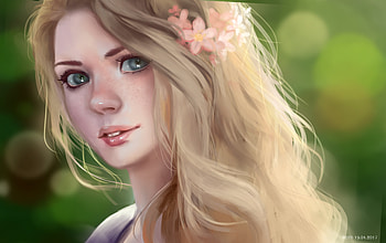Blonde Women Digital Art , blonde, artist, artwork, digital-art, illustration HD wallpaper