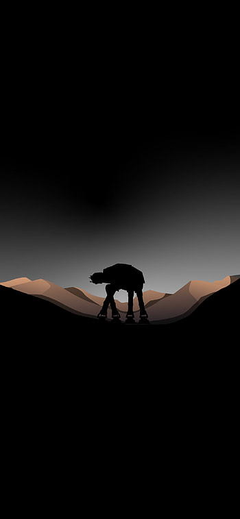 AT AT Minimalist Amoled, Star Wars Minimal HD phone wallpaper