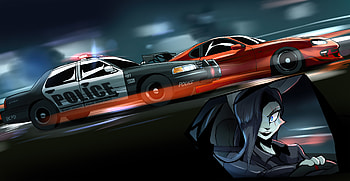 Midnight Outlaw , artist, artwork, digital-art, deviantart HD wallpaper
