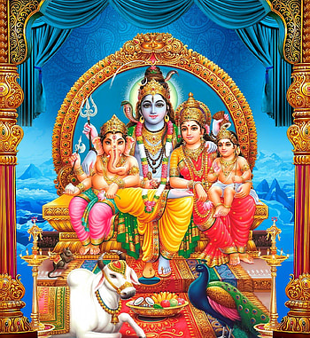 God Shiva Parvathi Vinayaga , Vinayagar Murugan HD phone wallpaper