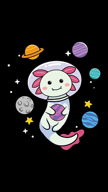 AXOLOTL, cute HD phone wallpaper