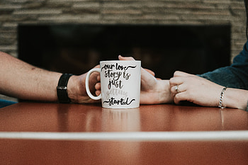 Love, Cup, Hands, Inscription, Text, Mug HD wallpaper