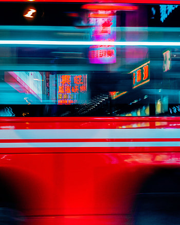 Hieroglyph, Miscellanea, Miscellaneous, Neon, Speed, Bus HD phone wallpaper