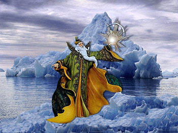 digital 3D 1010. JPG, wizard, sky, nature, water HD wallpaper