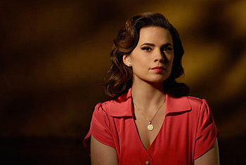 Hayley Atwell, Beautiful face, Captivating gaze, Iconic presence HD wallpaper