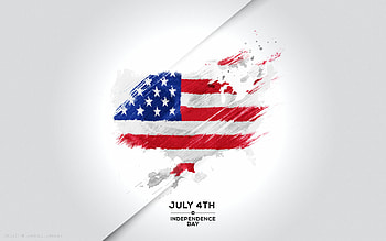 Independence day, USA flag, Abstract design, Holiday spirit HD wallpaper