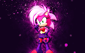 Sonia the Hedgehog, , purple neon lights, Sonic the Hedgehog series, artwork, Sonic Underground, creative, Sonia the Hedgehog HD wallpaper