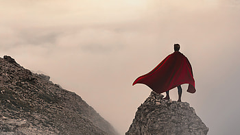 Superman Mountains, superman, superheroes, artwork, artist, artstation HD wallpaper