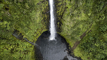 Akaka Falls, Big Island, Hawaii, cascade, pond, river, trees, forest, usa HD wallpaper