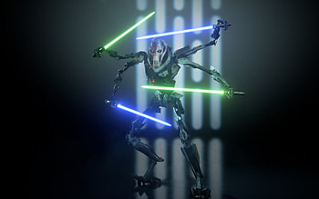 General Grievous, Burnt appearance, Scorching power, Vengeful force HD wallpaper