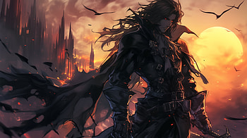 : Gabriel Belmont vs. Dracula in Castlevania, Anime, Castlevania, Gabriel Belmont, Dracula (Castlevania) HD wallpaper