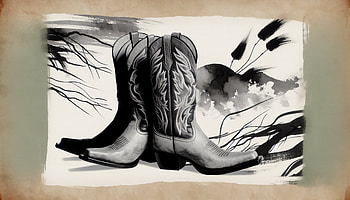 Western Cowboy Boots, cowboy boots, footwear, Black & White HD wallpaper