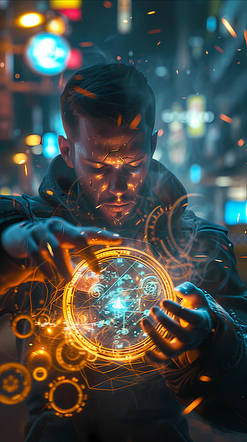 Master of time 3, man, portrait, Fantasy & Sci Fi HD phone wallpaper