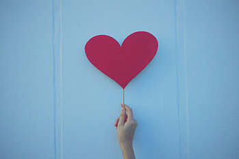 Love, Hand, Wall, Heart HD wallpaper