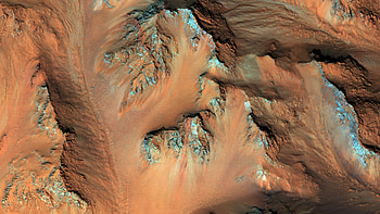 Mars Crater, crater, planet, mars, surface HD wallpaper