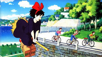 Studio Ghibli Movie, Mail, Broom, Girl, Witch HD wallpaper