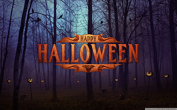 HALLOWEEN, woods, JoL, happy, spooky HD wallpaper