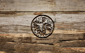 Dragon zodiac sign, , chinese zodiac, carving signs, Chinese calendar, Dragon zodiac, wooden backgrounds, Chinese Zodiac Signs, creative, Dragon HD wallpaper