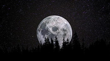 Supermoon, Moon HD wallpaper