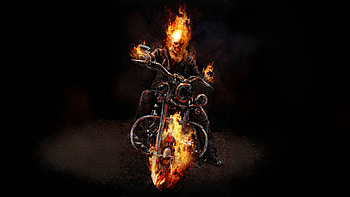 Ghost Rider Hero Returns, ghost-rider, superheroes, artwork, art, digital-art, deviantart HD wallpaper