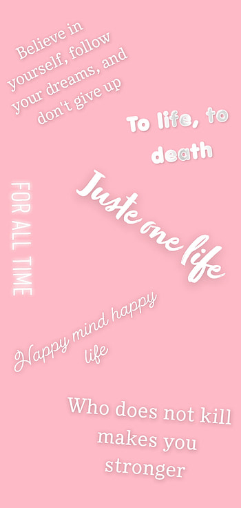 positive sentence, magenta, pink HD phone wallpaper