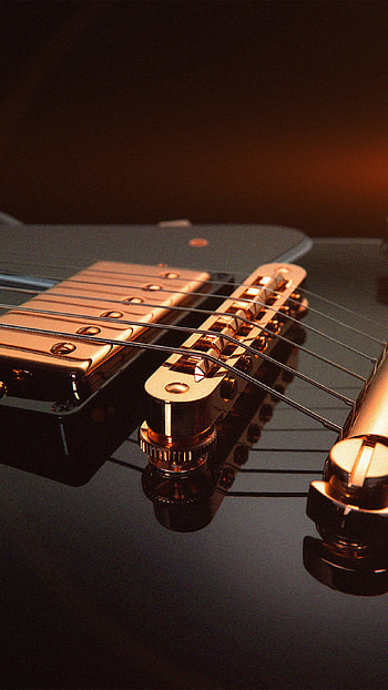 Guitar art, Electric guitar, Black and white, Musical flare HD phone wallpaper